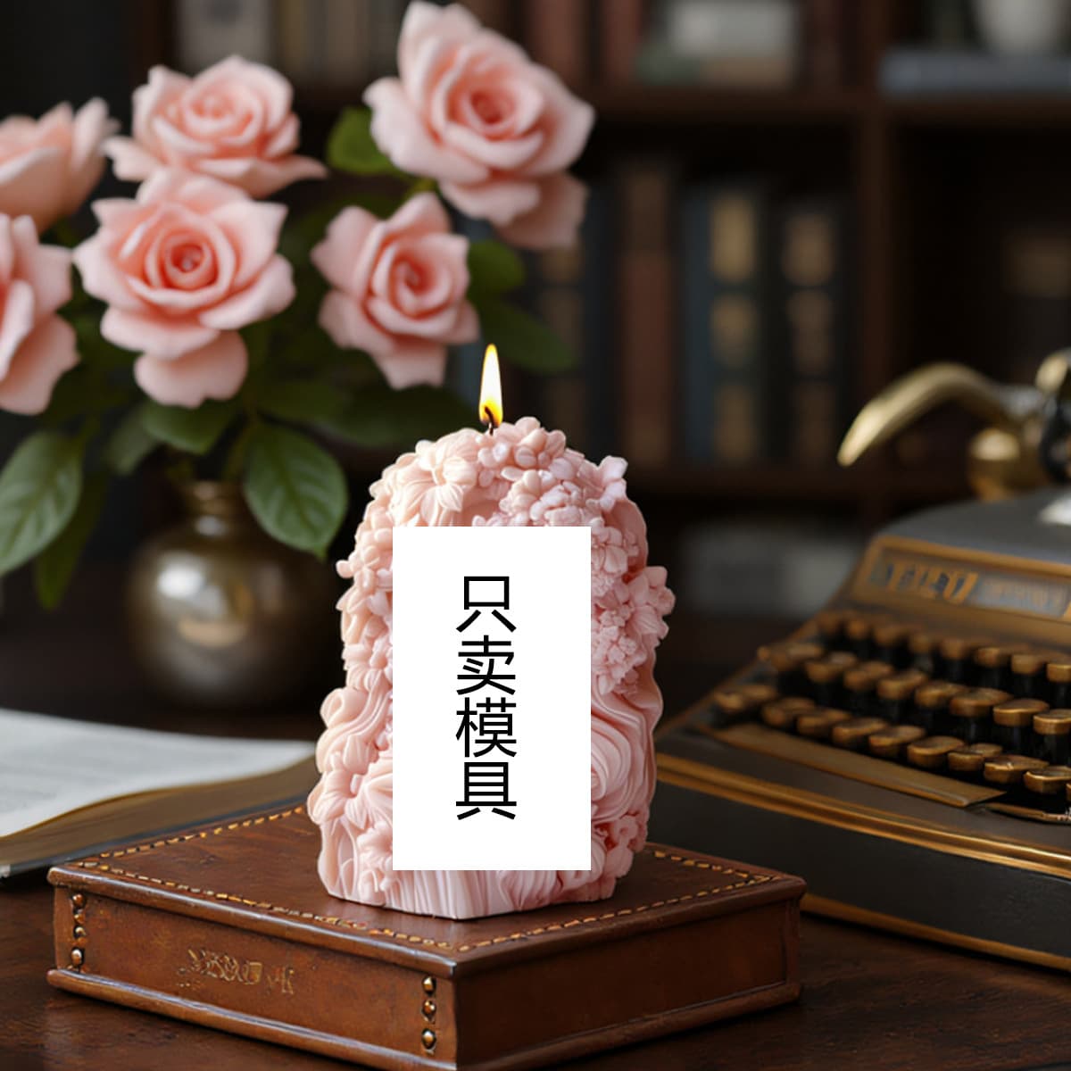 Garden Sleeping Dream Girl Aromatherapy Candle Silicone Mold DIY 3D Floral Girl Candle Silicone Mold