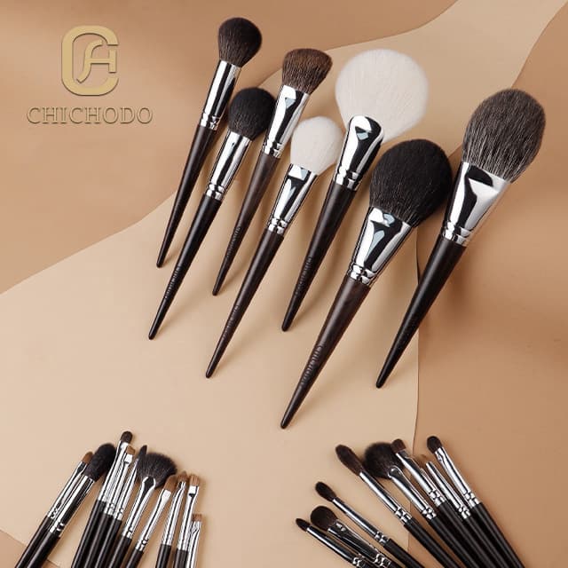 Ebony Wood Animal Hair 40-Piece Eyeshadow Brush Blush Cangzhou Makeup Brush Set Full Kit Beauty Tools Cangzhou