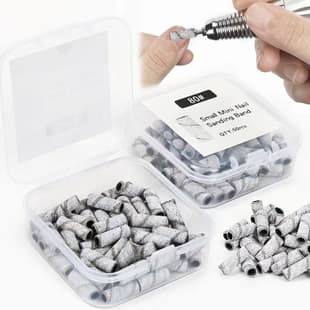 New 3mm Mini Nail Sanding Bands Nail Care Manicure Cuticle Removal Engraving Small Sanding Bands Boxed