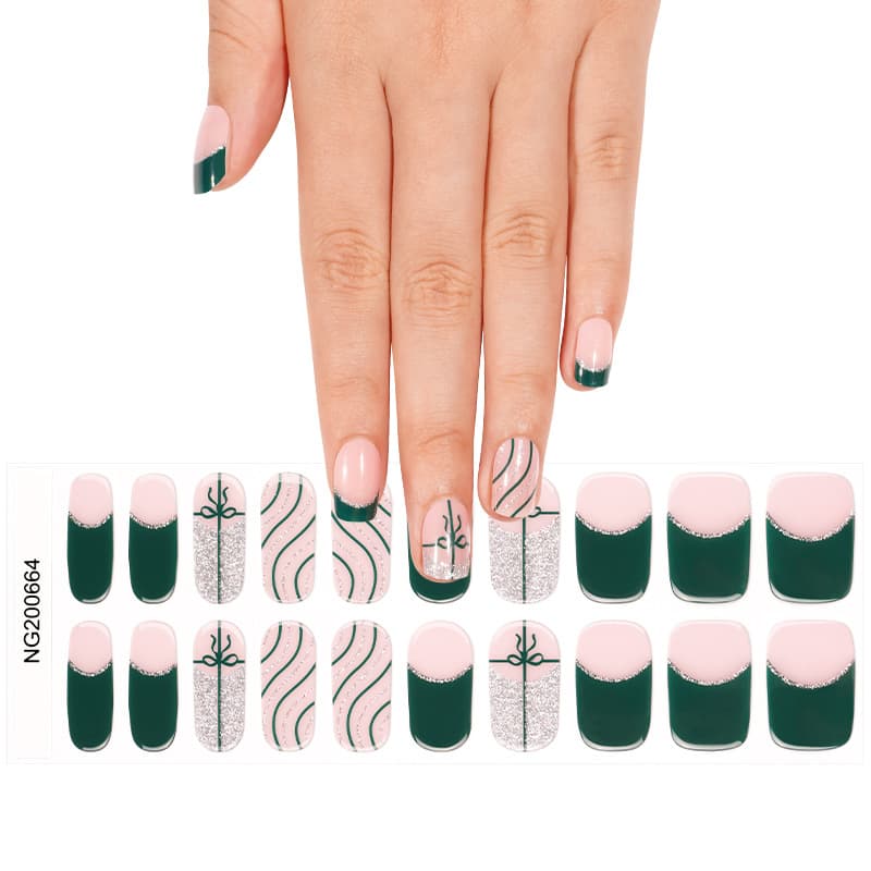 Custom Upgrade Gel Nail Stickers Cross Light Lamp Nail Art Cross Design Gel Polish Nail Film