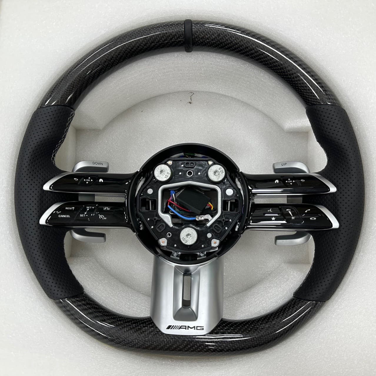 For Mercedes-Benz A-Class B-Class C-Class E-Class CLA CLC CLK CLS Modified Dragonfly Style AMG Steering Wheel