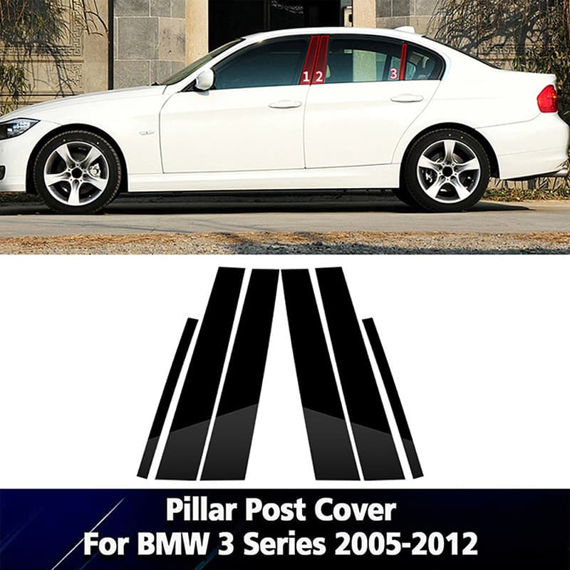 Window Trim for BMW 3 Series E90 E46 F30 2005-2012 1998-2004 Center Pillar Sticker