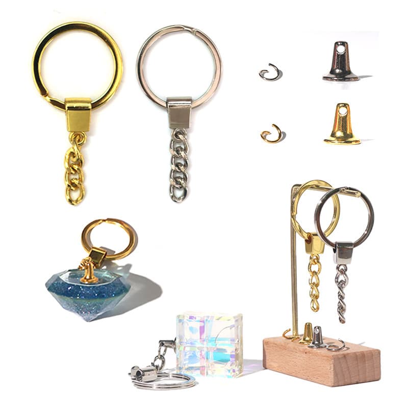 DIY Silicone Mold for Keychains Bag Pendants Silver Color Available Suitable for Various Crafting Needs
