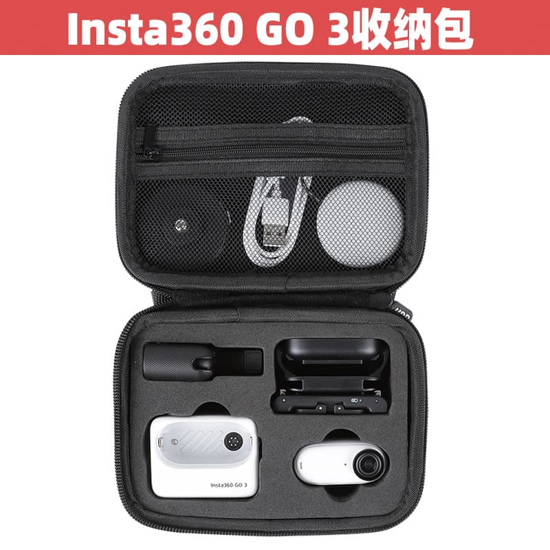 For Insta360 GO 3 Storage Bag, GO 3 Thumb Camera Accessory Case, Portable Mini Pouch