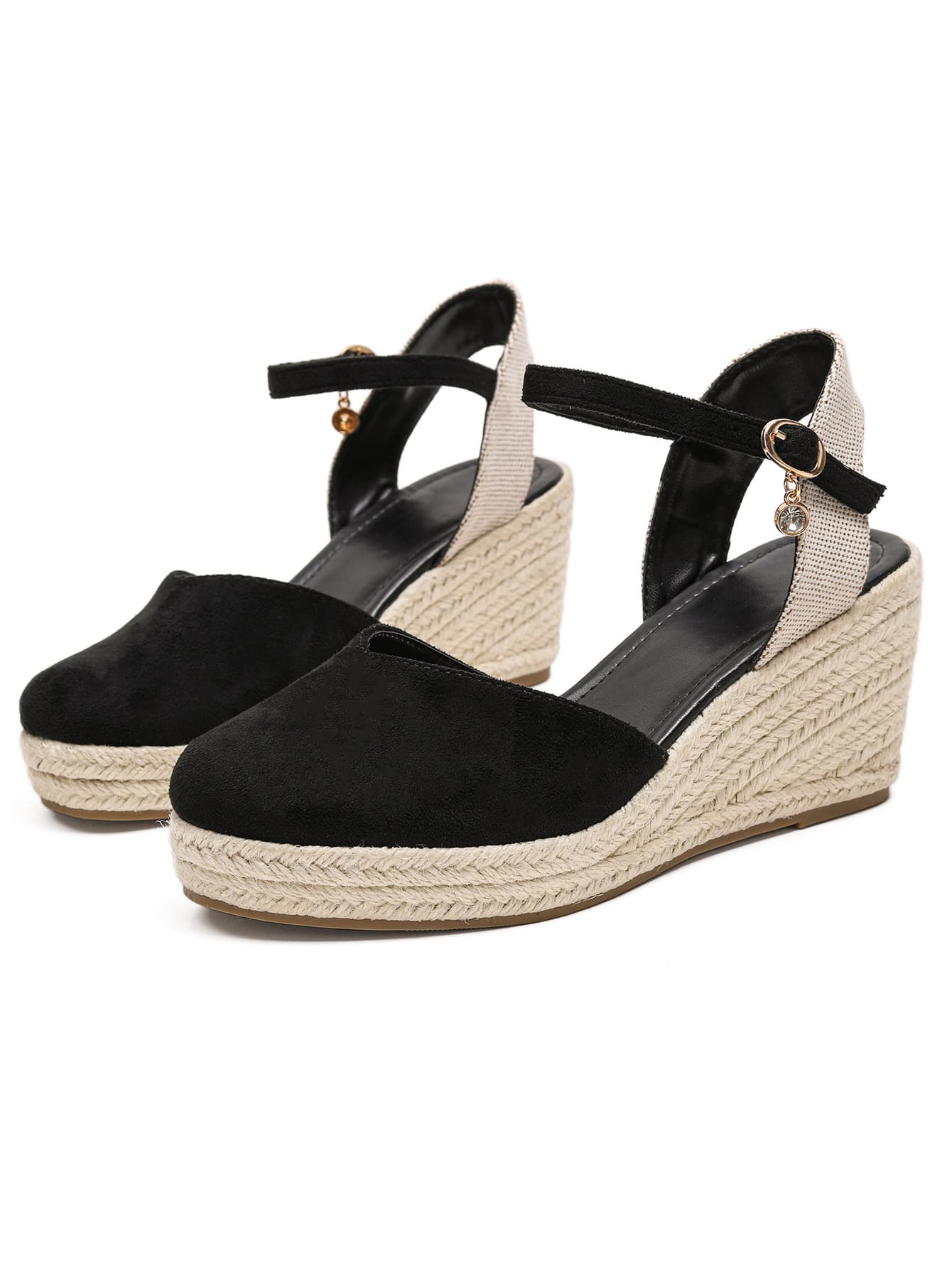 Women's Sandals New Summer Wedge Casual One-Strap Roman Heels Export Fashion Korean Style Sandals