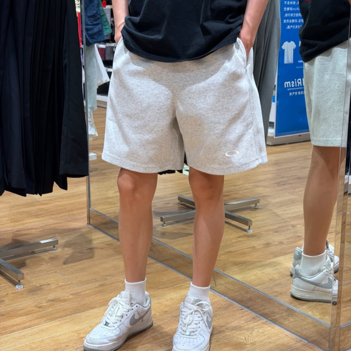 Oak American Retro Functional Style Basic Casual Loose-Fitting Shorts for Men and Women, Couple Style