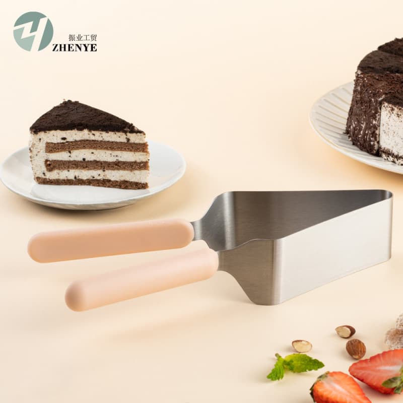 Stainless Steel Triangular Cake Cutter and Divider Cake Transfer Tool
