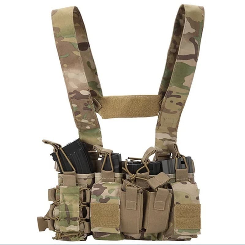 New Mini D3 Tactical Vest Lightweight CS Breathable Quick-Release Chest Rig Storage Vest Cross-Border Direct Sale