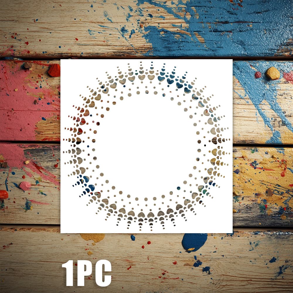 Painting Stencil Heart Sun Pattern Cross-Border Hot-Selling Dropshipping Painting Hollow Stencil Wall Painting Journal Decoration Masking