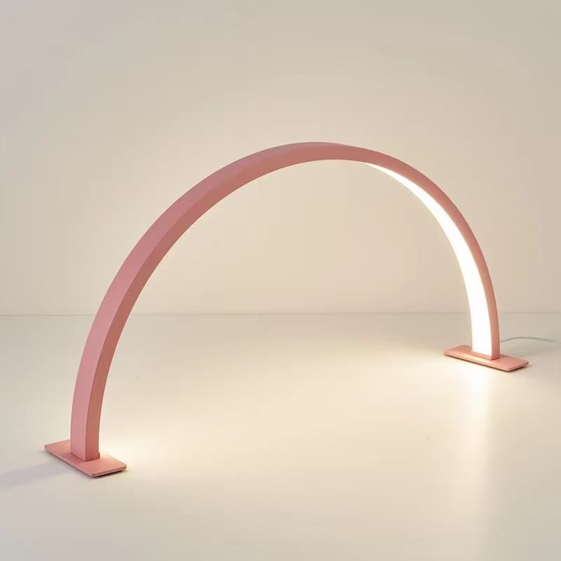 Cross-border Half-Moon Nail Art U-Shape LED Eye-Caring Desk Lamp with Rhinestones for Nail Salons and Beauty Shops