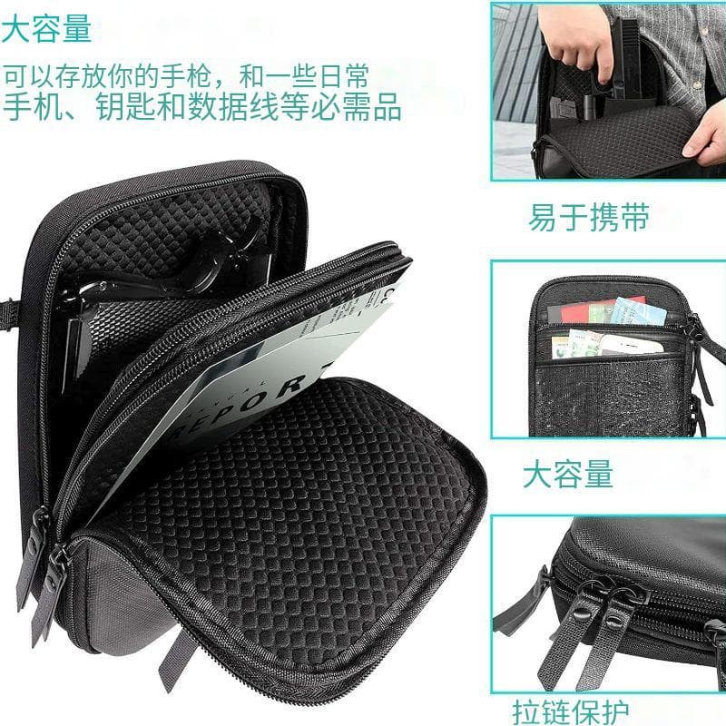 Amazon tactical waist bag hidden portable gun bag holster outdoor multi-functional storage waist bag diagonal pistol bag