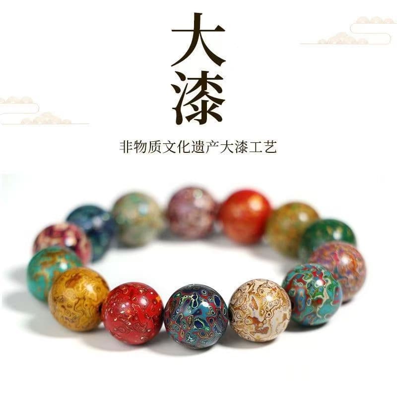 Direct from Manufacturer, Handmade Mother-of-Pearl Lacquer Beads for Street Vending and Live Stream, Traditional Style Bracelets and Buddhist Beads