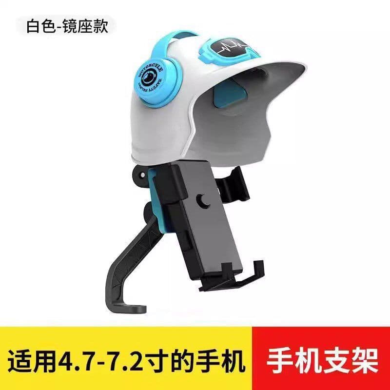 Electric Scooter Motorcycle Phone Mount for Delivery Navigation, Anti-Shock Waterproof Holder, Rain Cover