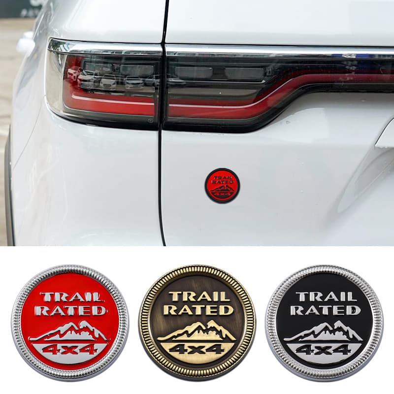 Compatible with Jeep Wrangler Cherokee Compass Modification Snow Mountain Emblem Jeep Emblem
