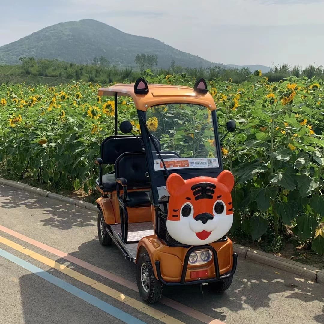 XT Xiangtu Travel Electric Intelligent Scanning QR Code Leisure Scenic Area Scooter Sightseeing Car Four-Wheeled Vehicle Travel and Sightseeing