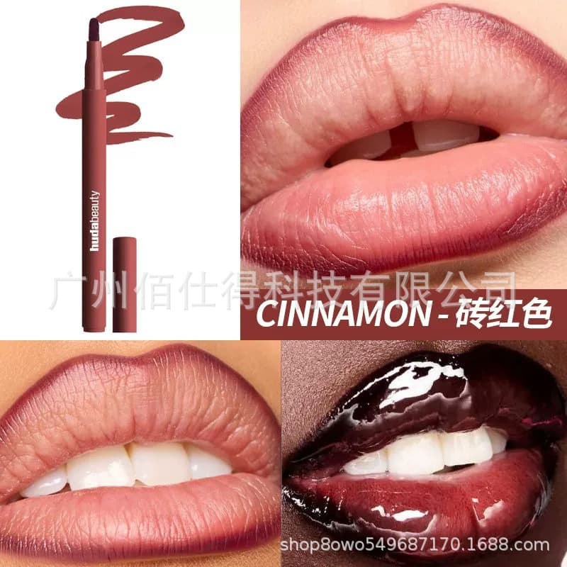 New Cross-Border Huda Beauty 12-Hour Long-Lasting Lip Liner, Lip Gloss, Lip Lacquer, Long-Wear Makeup