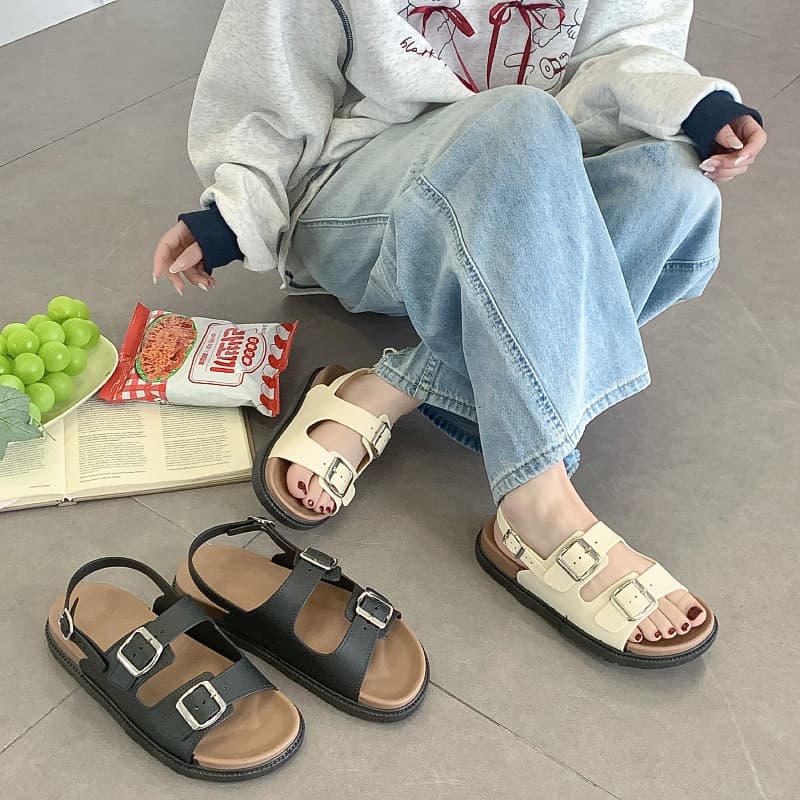 Thick Sole Birkenstock Sandals for Women Summer Outdoor Half Slippers Casual Beach Vacation Sandals Wholesale