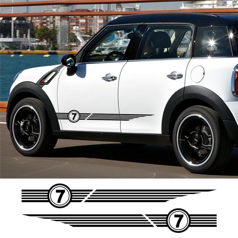 For BMW Mini Cooper R Series R56 R57 R58 R59 R61 R60 F Series Side Skirt Decal Body Sticker