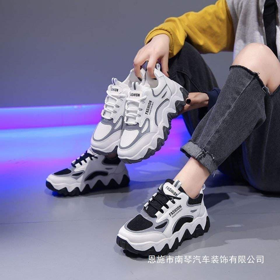 Dad Shoes Women 2025 New Spring Autumn Student Cotton-Lined Shoes Warm Casual Ins Winter Sneakers Trendy
