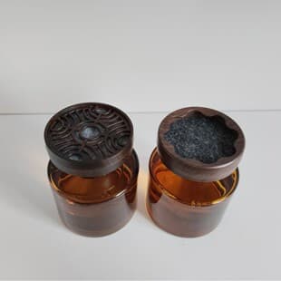New Chinese Style National Wind Flameless Scented Glass Bottle, Hollow Wood Grain Lid, Universal Wholesale Flameless Diffuser Refill Bottle Cap