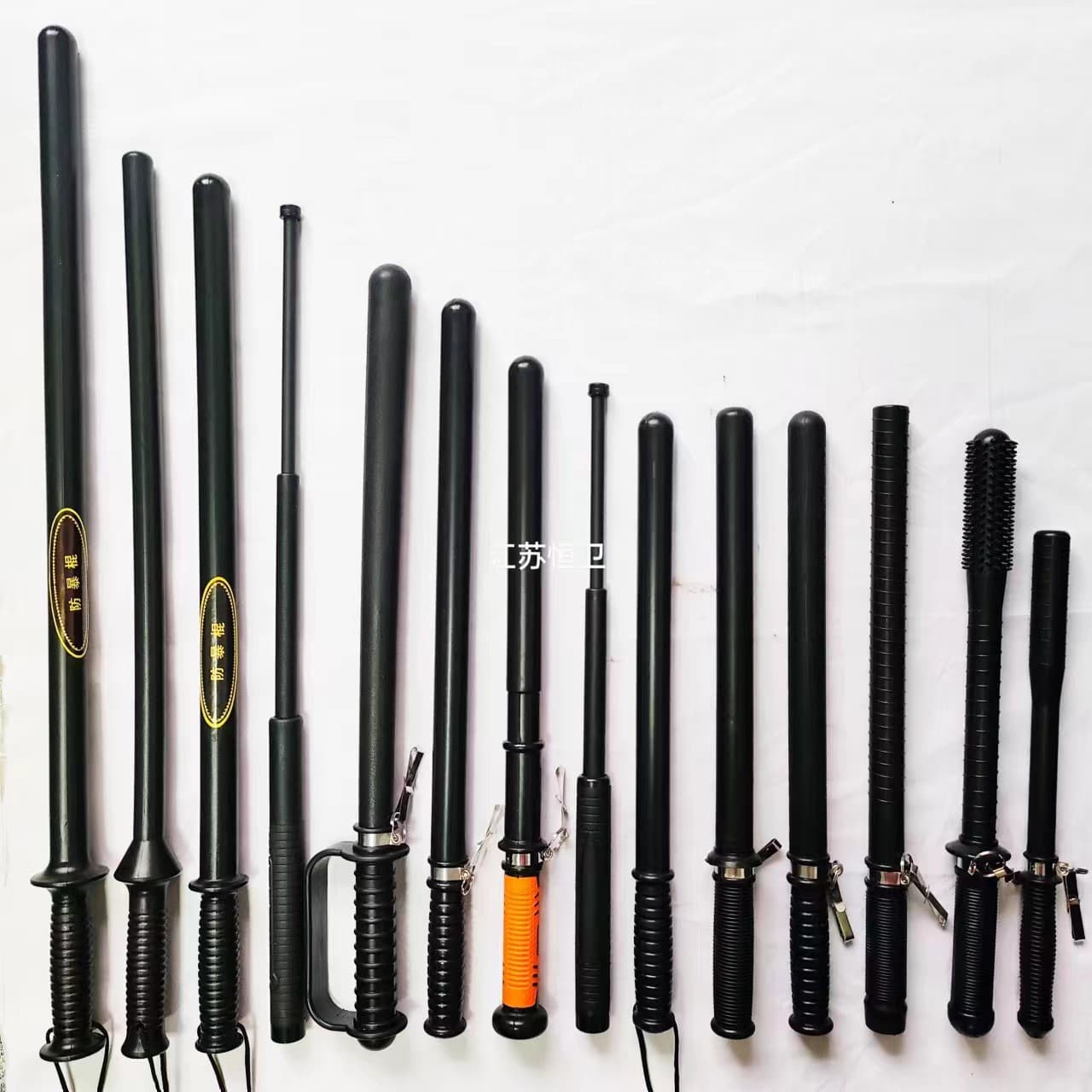 Security Anti-Riot Baton Eyebrow-High Staff PC Rubber Baton Martial Arts Training Stick Patrol Emergency Baton Wholesale Manufacturer Anti-Riot Rod