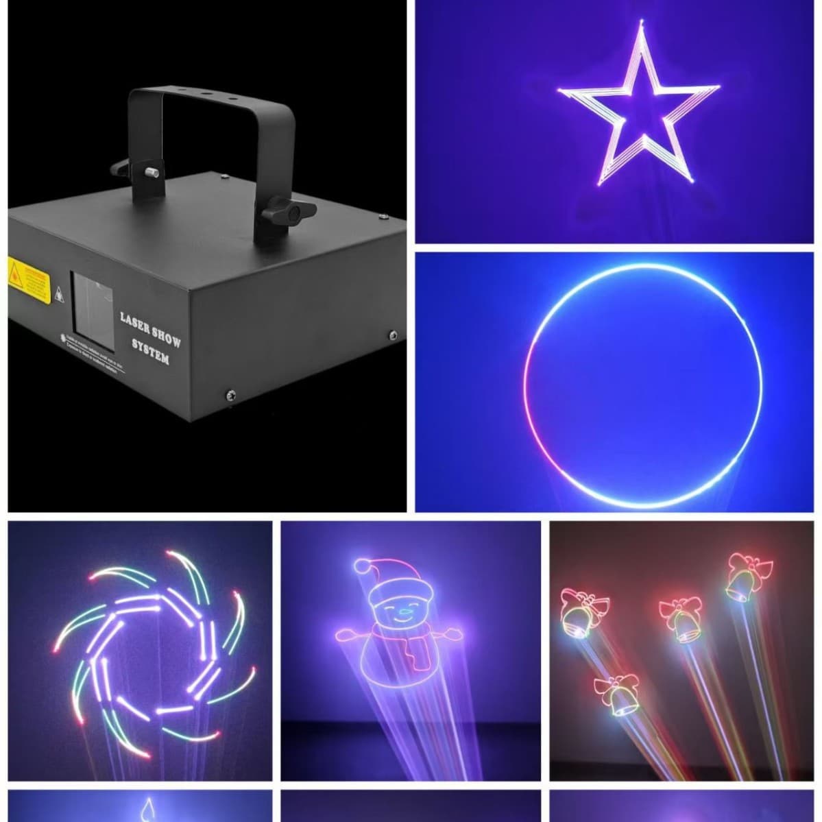 2W Full-Color Line Animation Laser Beam Light with Bluetooth APP Control for Stage Lighting KTV Bar