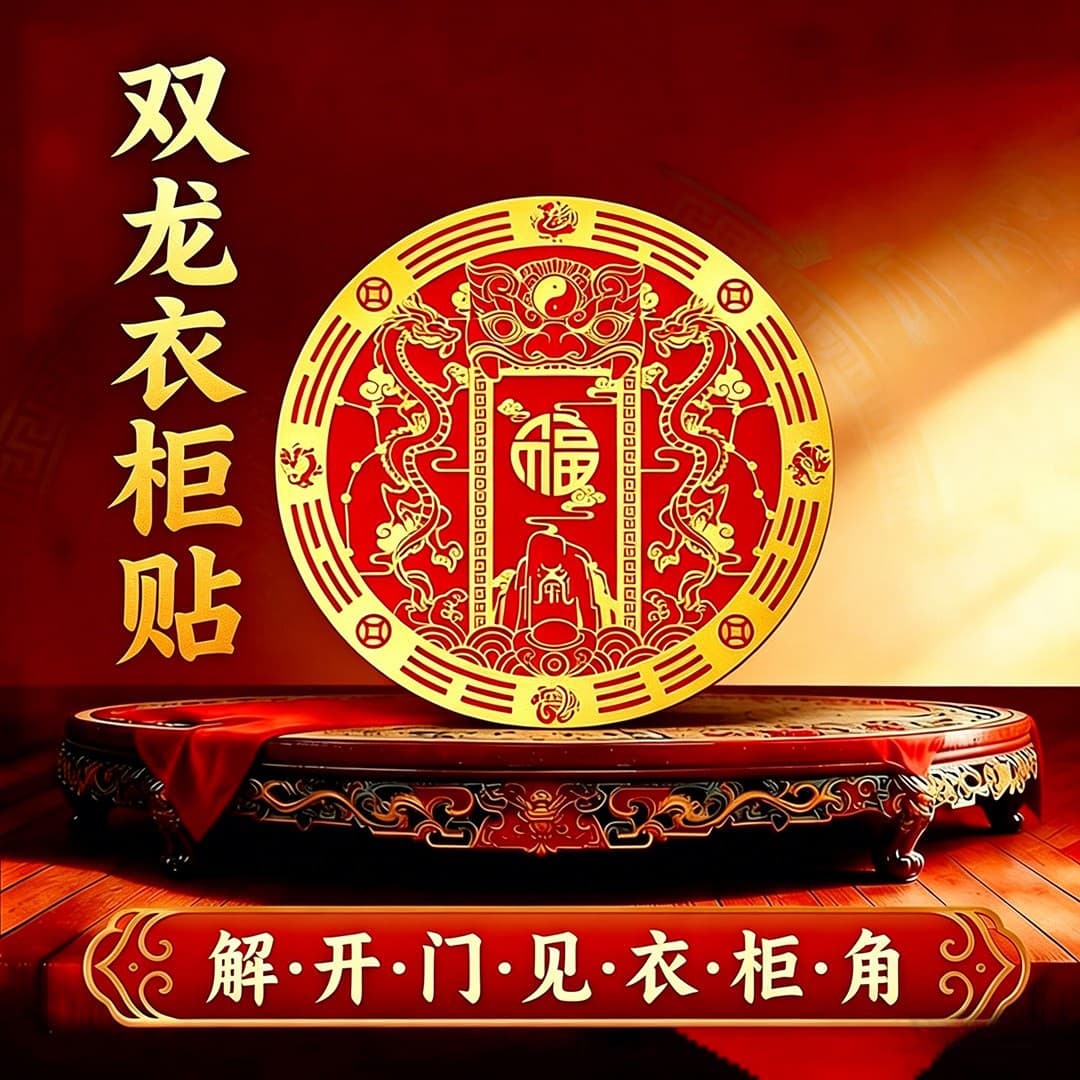 Special decorative stickers for open door wardrobe corner wardrobes with a diameter of 6cm. Master recommended auspicious creative stickers lotus stickers.