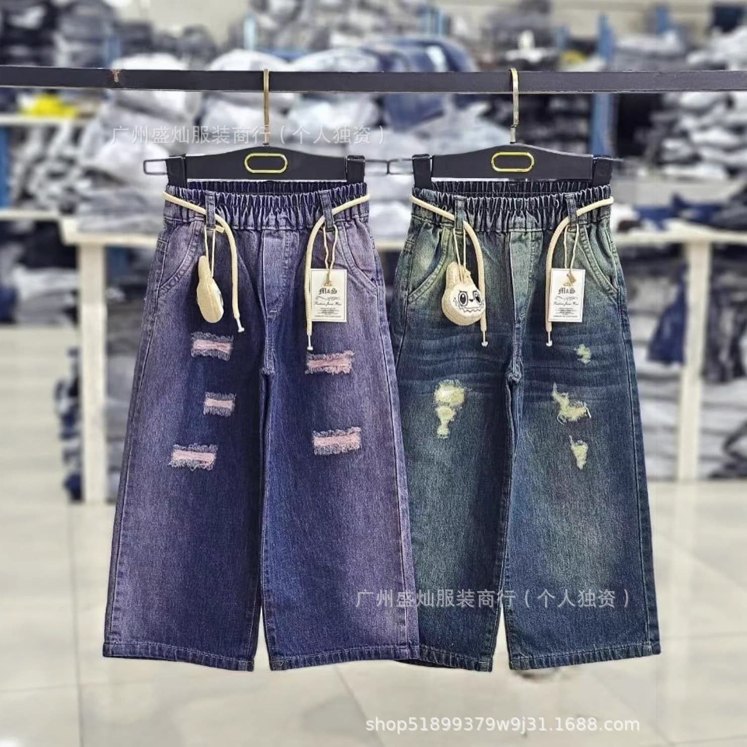 Children's Jeans African Kids Jeans Elastic Children's Denim Pants
