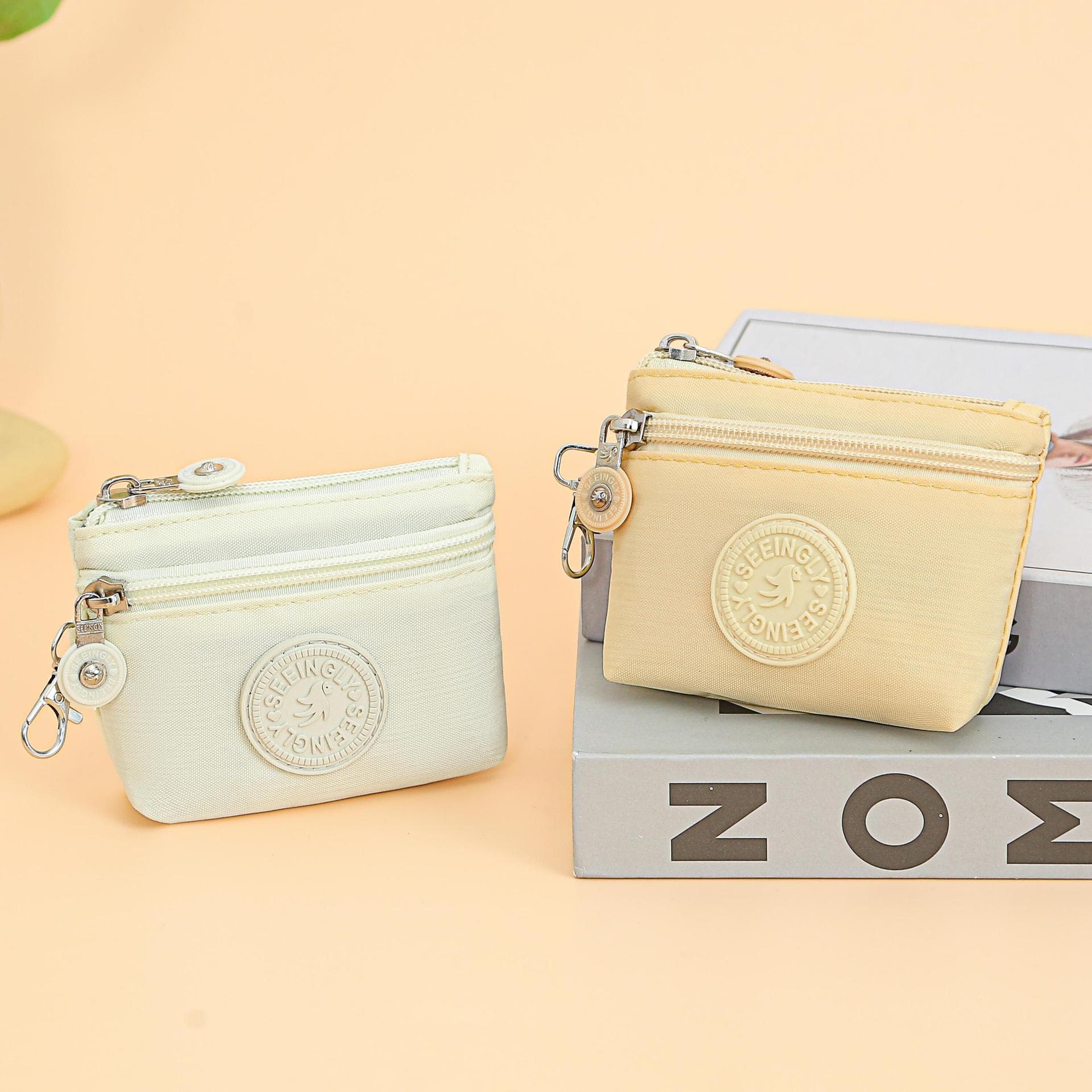 Factory Direct Export Coin Purse, New Simple Cross-Border Gift Water-Resistant Nylon Zipper Coin Purse Wholesale