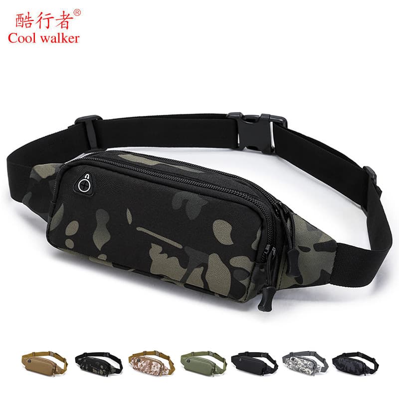 【Small Wholesale】Men's Waist Bag New Tactical Bag Large Capacity Women's Shoulder Bag Running Gear Phone Bag
