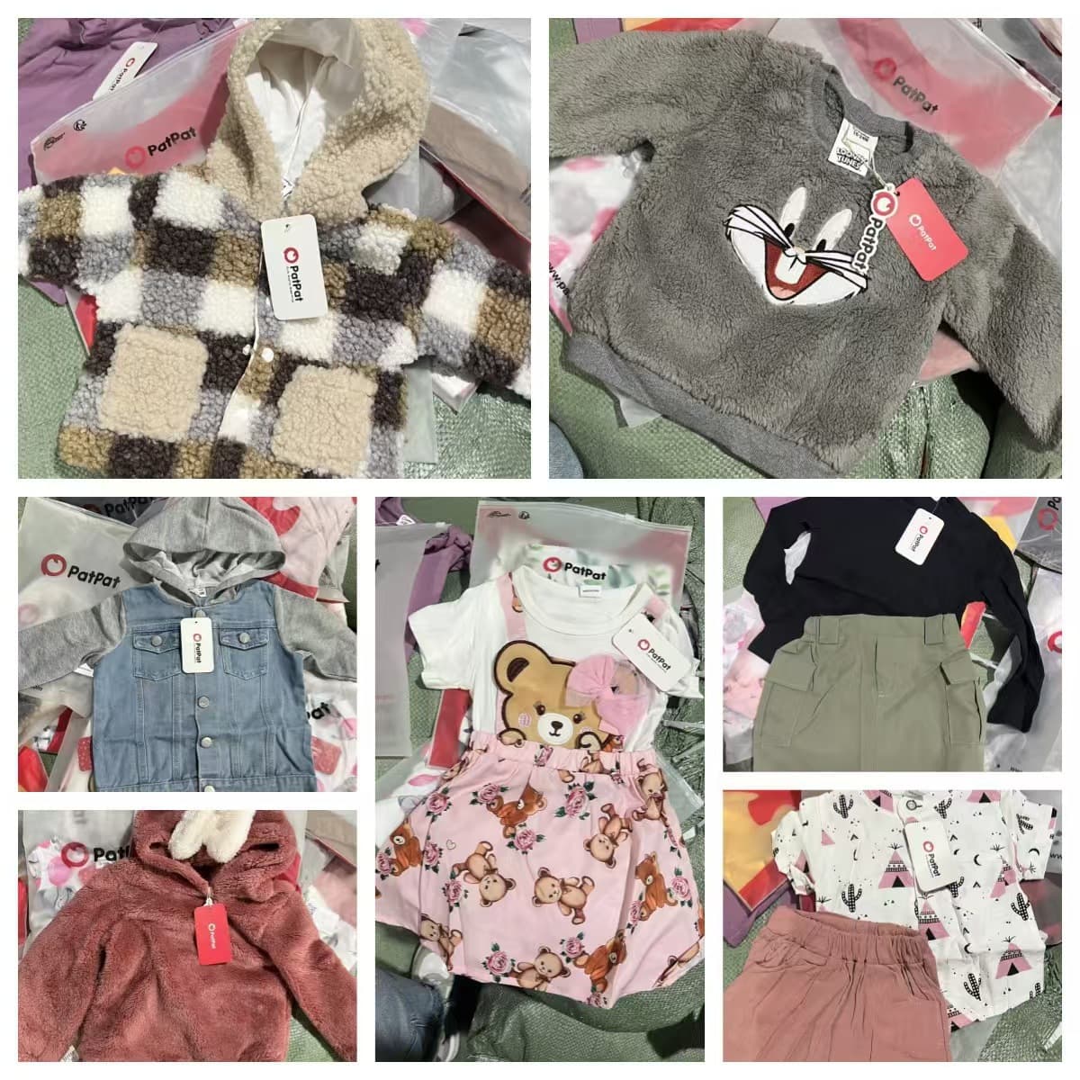 PatPat Kids Sets Children's Clothing Two-Piece Set Wholesale Inventory Brand Mix-and-Match Style