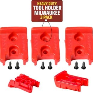 Milwaukee M18/18V Cordless Tool Holder, Drill Bit Holder and Wall-Mounted Tool Rack
