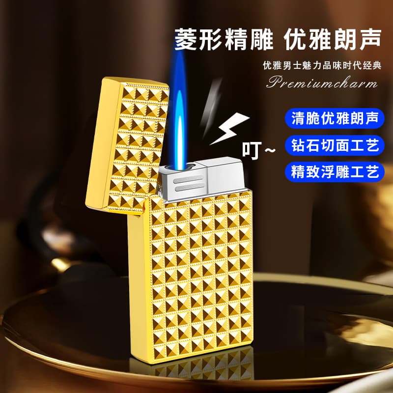 New Retro Langsheng Lighter Igniter Cigar Direct-Impact Lighter High-End Business Men's Lighter