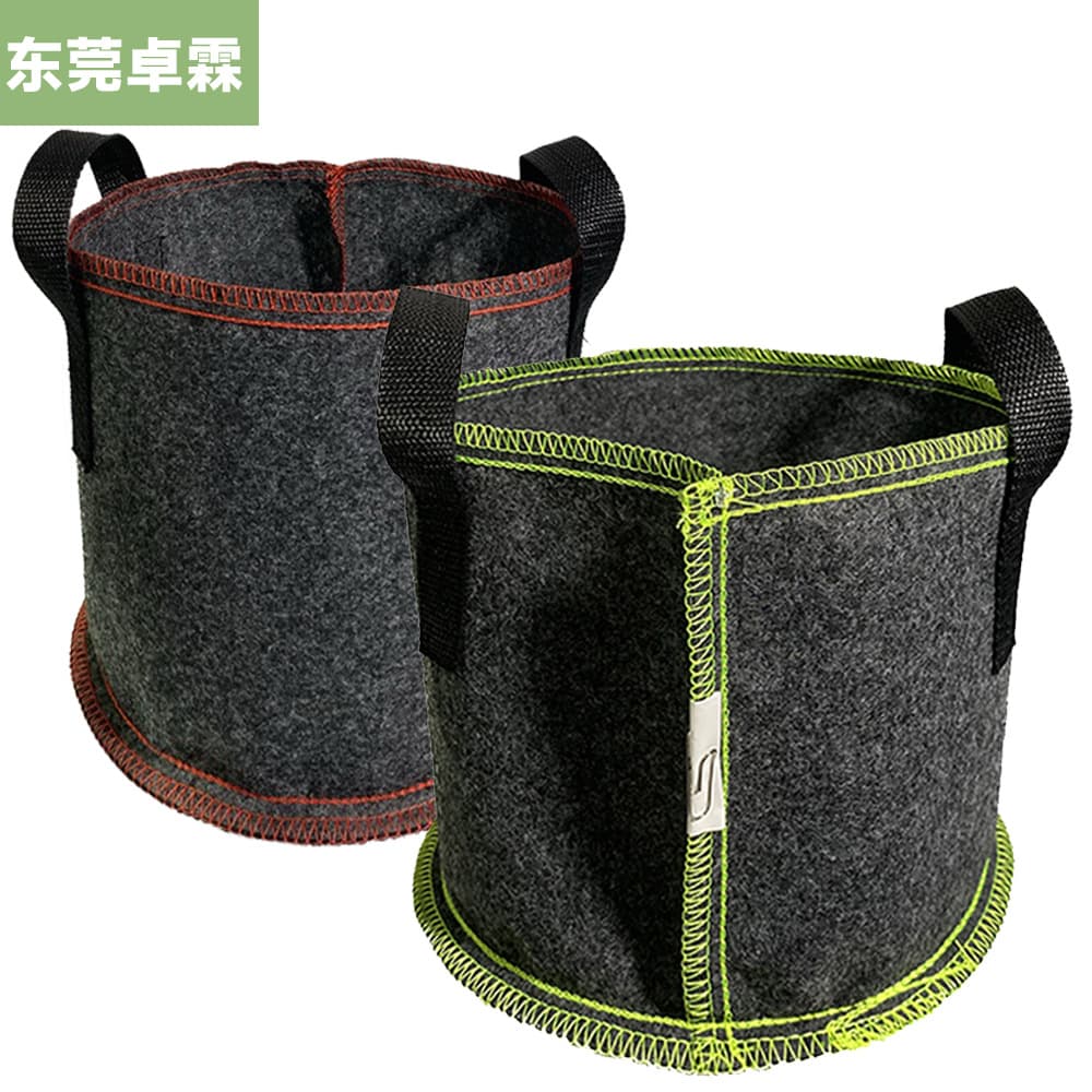 Personalized colorful outer side planting bag grow bag gardening non-woven plant growth beauty planting bag factory direct sales