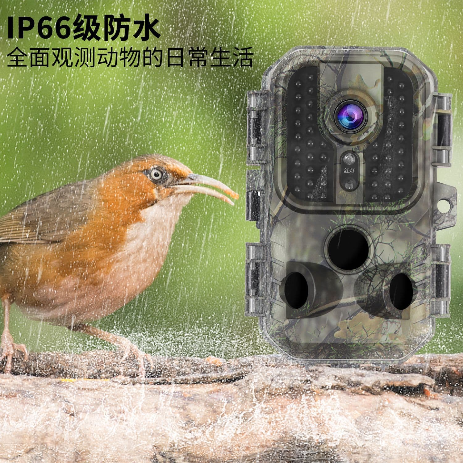 Cross-border Infrared Wildlife Camera Outdoor HD Hunting Camera Night Vision Motion Detection Trail Camera for Orchard