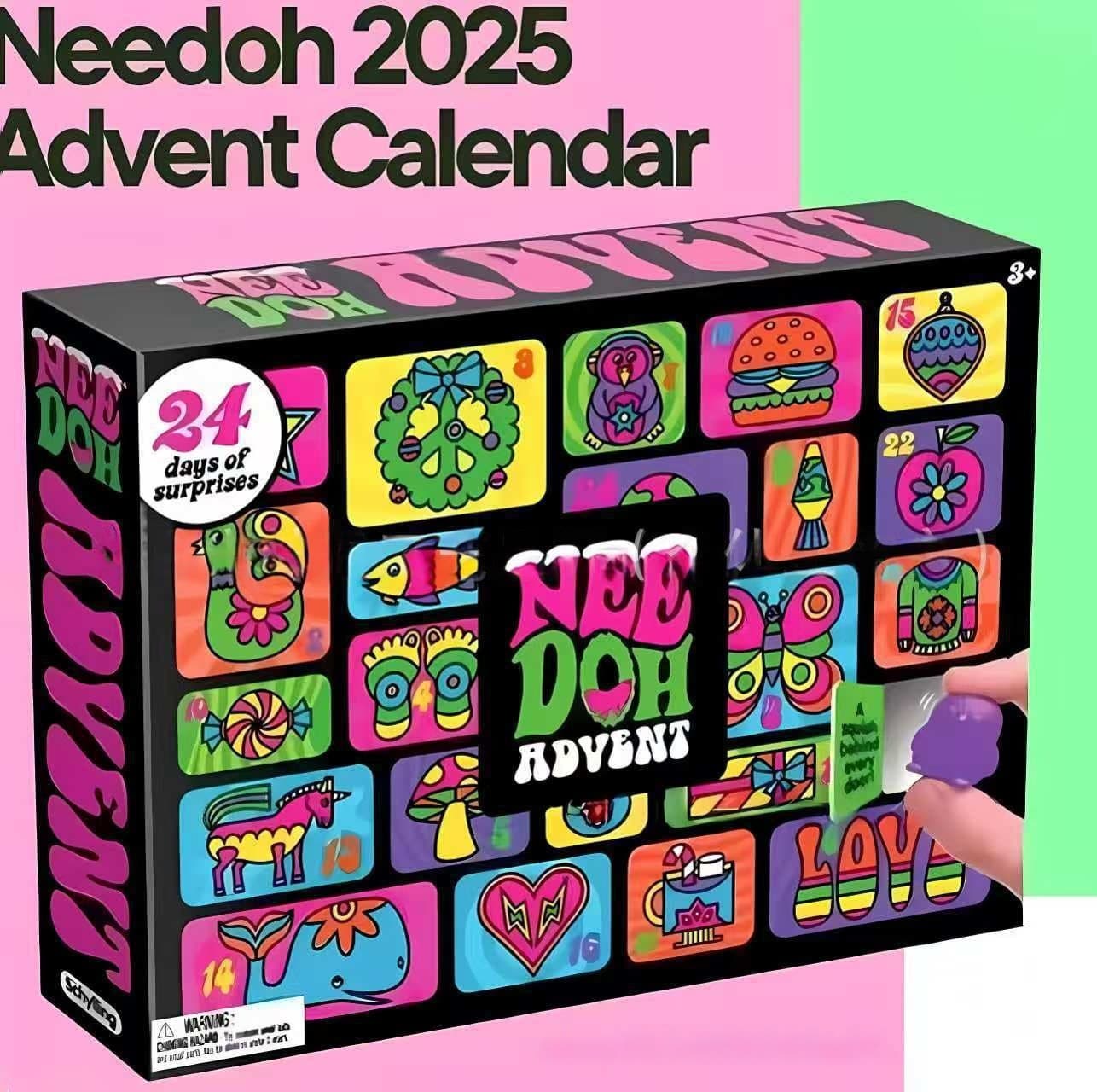 Trendy Needoh Advent Calendar 2026 Squeeze Toy Surprise