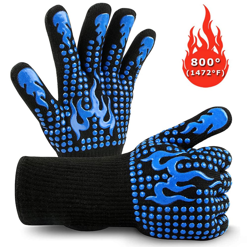 Amazon New Arrival: Heat-Resistant Silicone BBQ Flame Retardant Oven Mitts Withstanding 800°C for Microwave and Oven