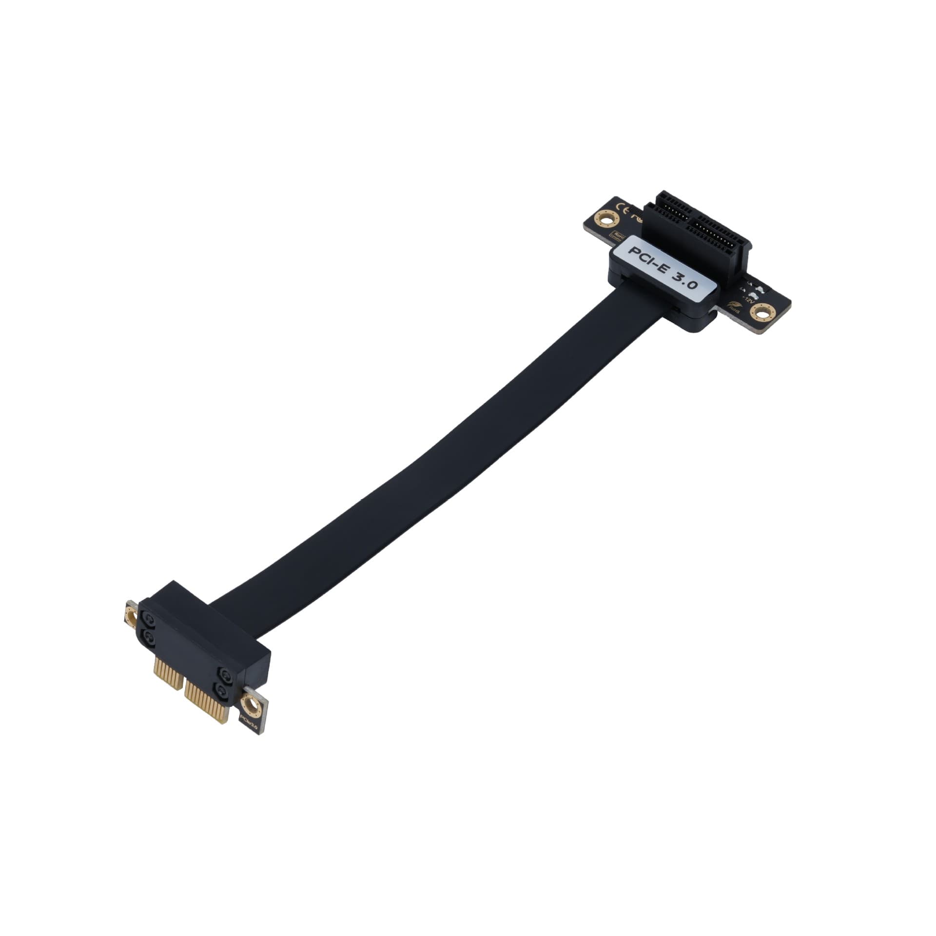 PCI-E 3.0 1X to 1X 90-Degree Graphics Card Sound Card Wireless Network Card RAID Card Adapter Block Extension Cable