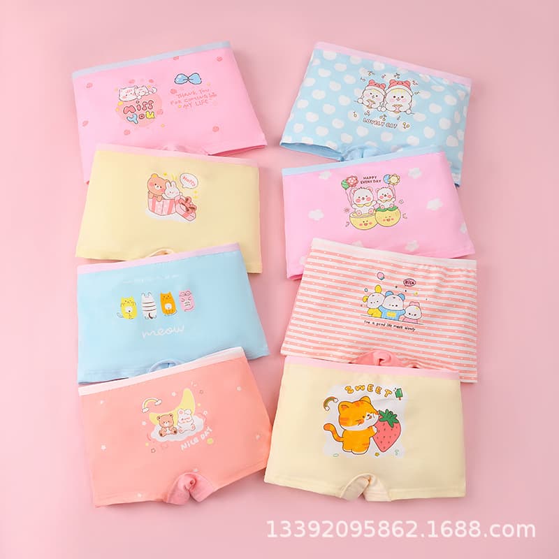 Milk Silk Girls Boxer Briefs, Amazon Best-Selling Girls Underwear, Cross-Border Girls Boxer Briefs