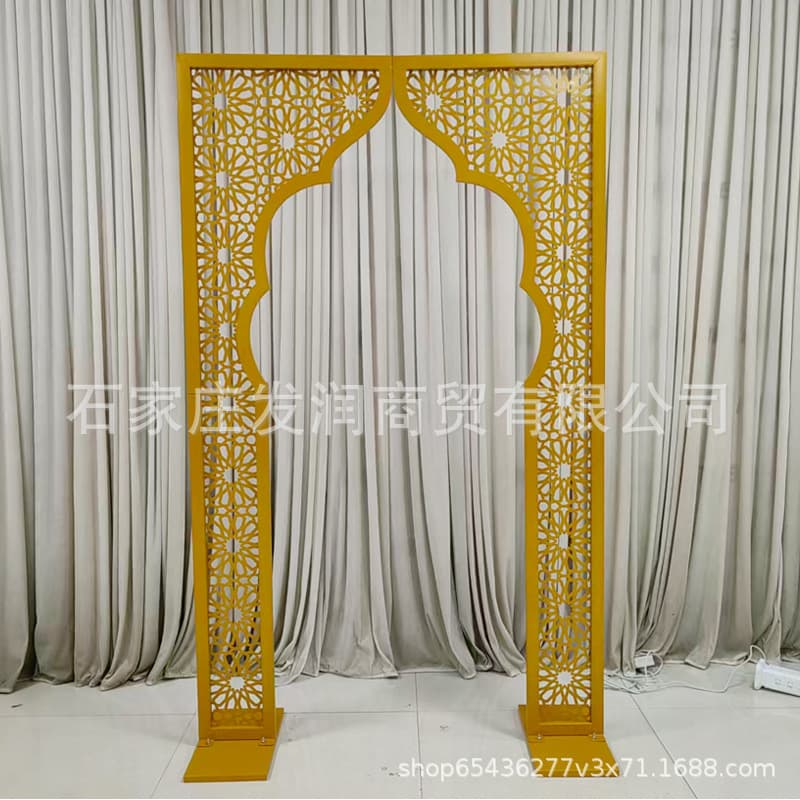 Cross-border Style Wedding Gold Door Buckle Arabic Gold Door Buckle Wedding Decoration Factory Direct Sale Wedding Special