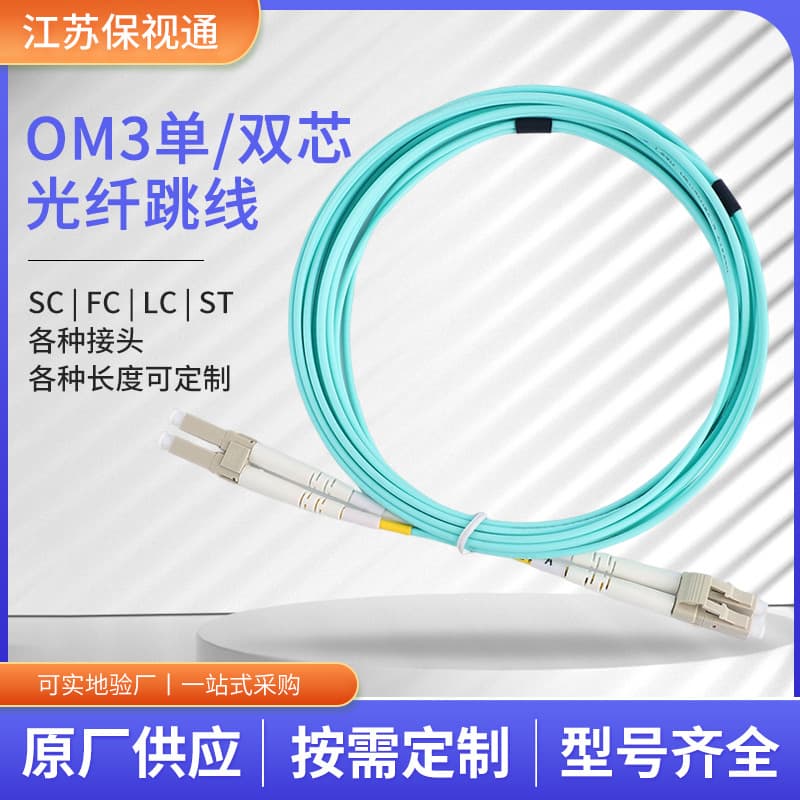 OM3 Dual-Core Fiber Patch Cable 3.0 10 Gigabit Multimode LC/PC 3m Dual-Core Fiber Patch Cord Pigtail