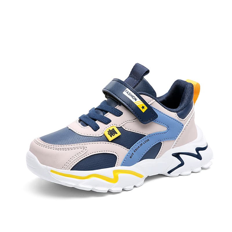 Children's Sports Shoes, Early Autumn New Boys' Running Shoes, Waterproof Leather Boys and Girls Casual Shoes, Middle and Big Kid Shoes