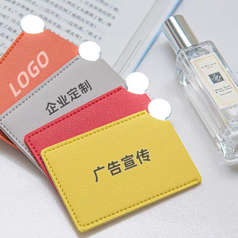 ID Card Business Card Mirror Protective Sleeve Leather Wallet Driver's License Holder Student Card Access Card Protector