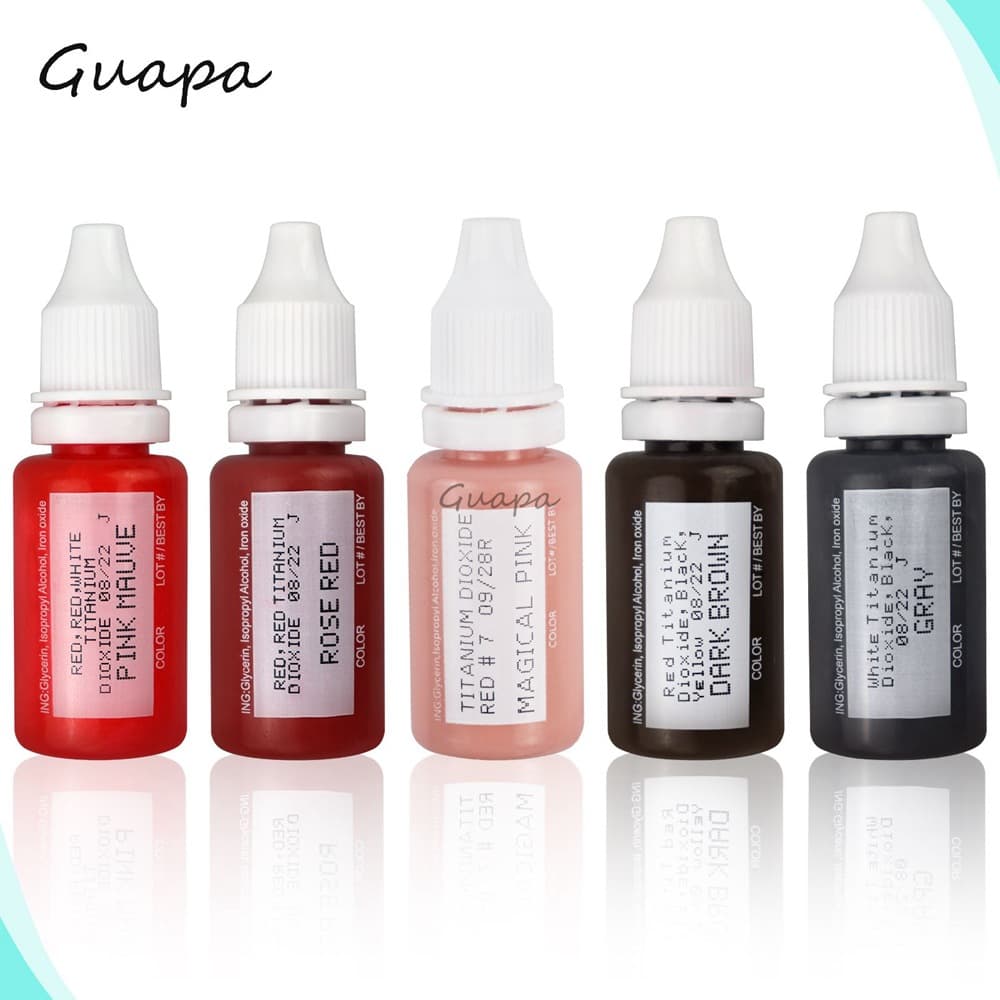 Semi-Permanent Tattoo Ink Professional Microblading Pigment Color Practice Eyebrow Lip Eyeliner Pigment Wholesale
