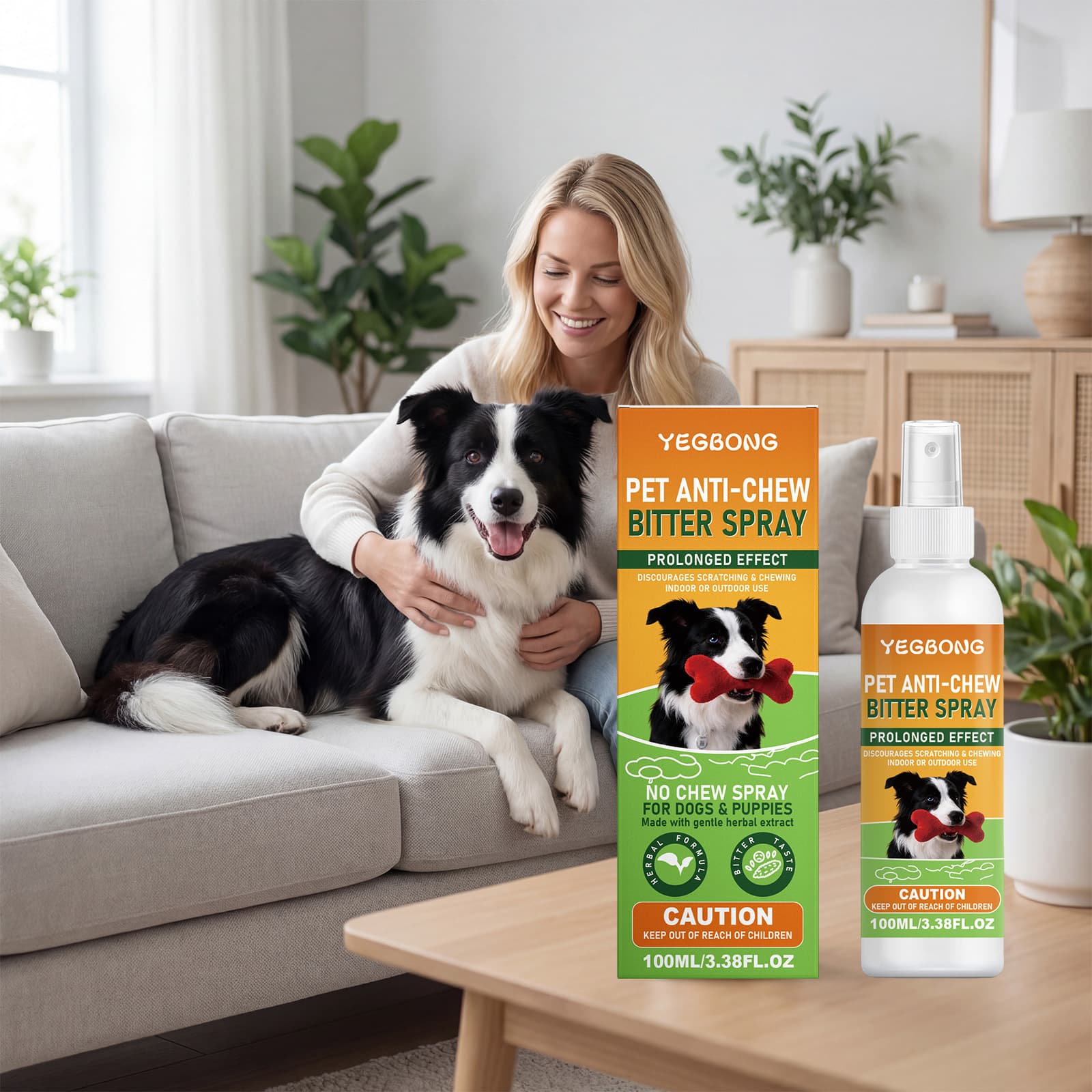 YEGBONG pet anti-biting bitter spray pet behavior guidance repellent furniture garden anti-licking spray