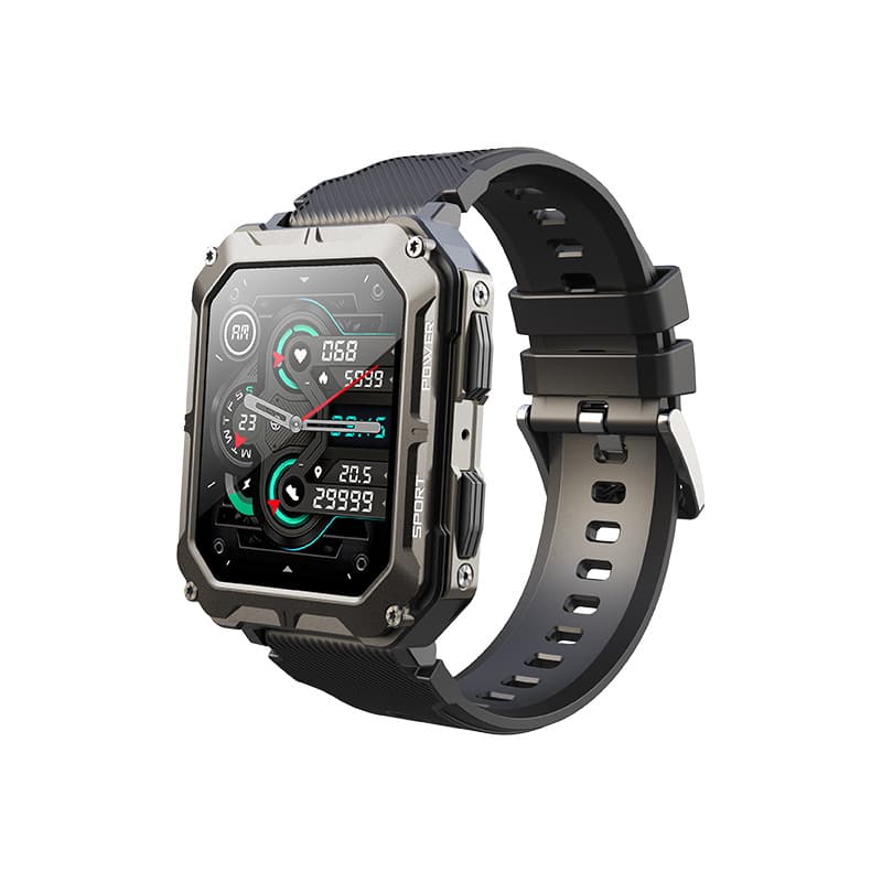 DaFit C20pro Bluetooth Call Outdoor Three-Proof Sports Smart Watch Band Touch Screen Silicone Strap Fitness Tracker Health Monitor