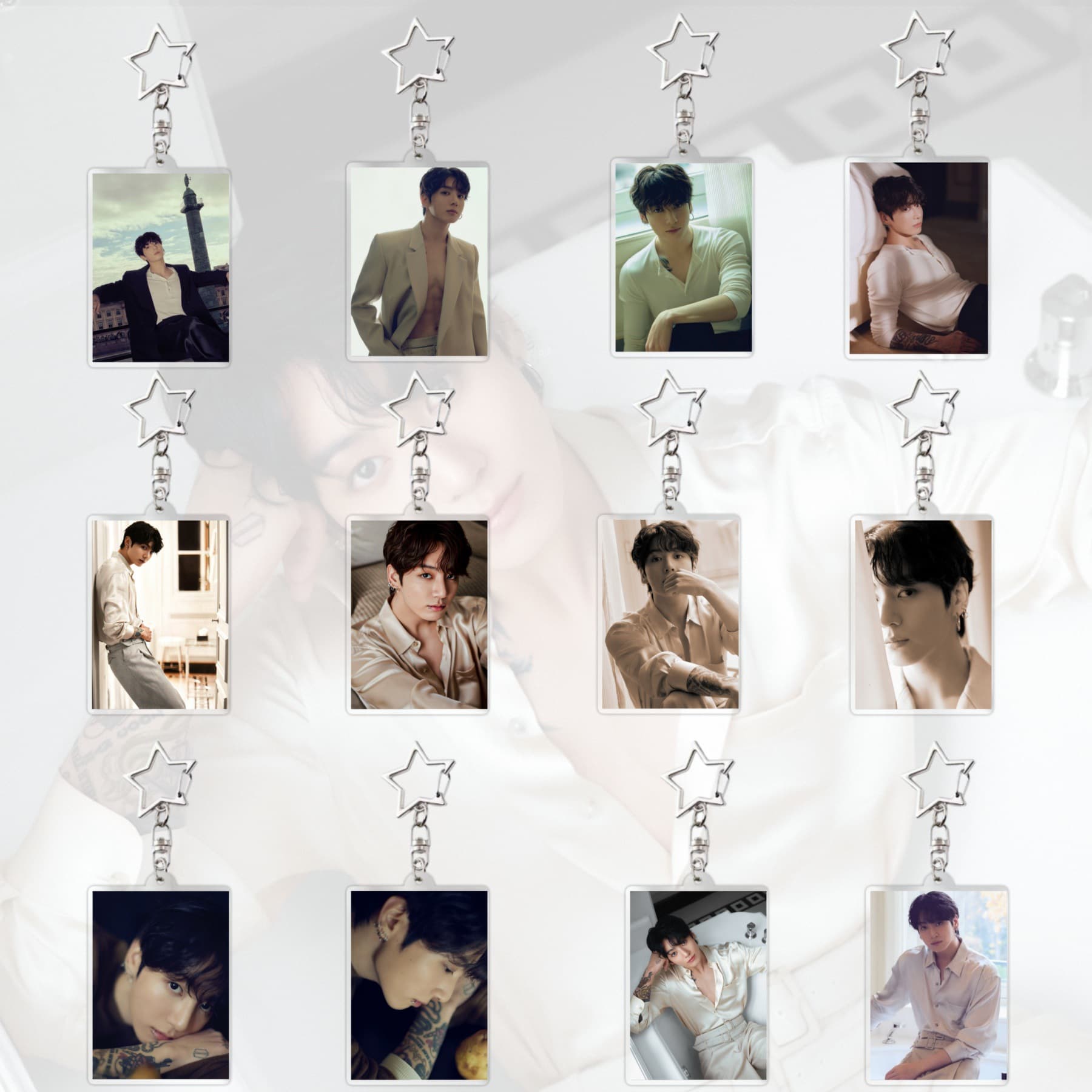 BTS JUNGKOOK Jeon Jungkook JK Acrylic Keychain Charm Custom Acrylic Accessory