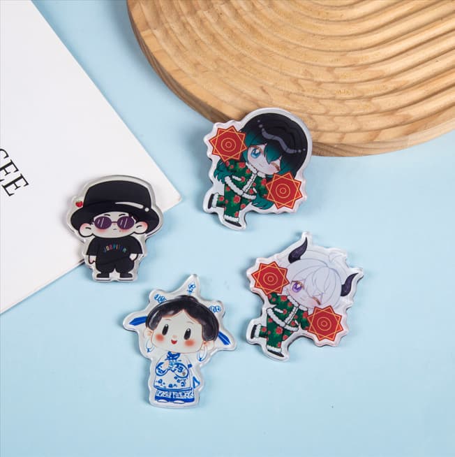 Wholesale of Special-Shaped Acrylic Anime Cartoon Refrigerator Magnets, Magnetic Accessories, DIY Cultural and Creative Gifts