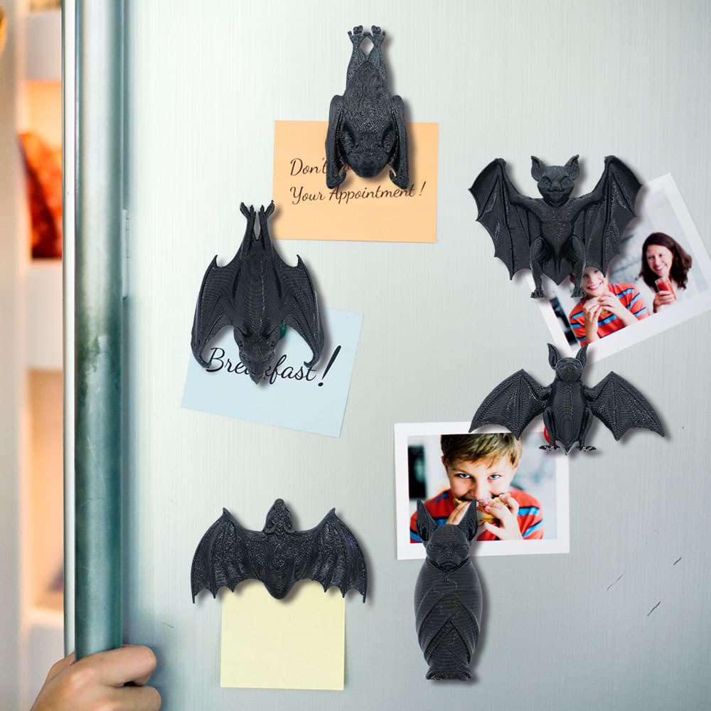 3DCT109 3D Magnetic Bat Halloween Fridge Magnet Decoration Creative Cartoon Magnetic DIY Fridge Magnet