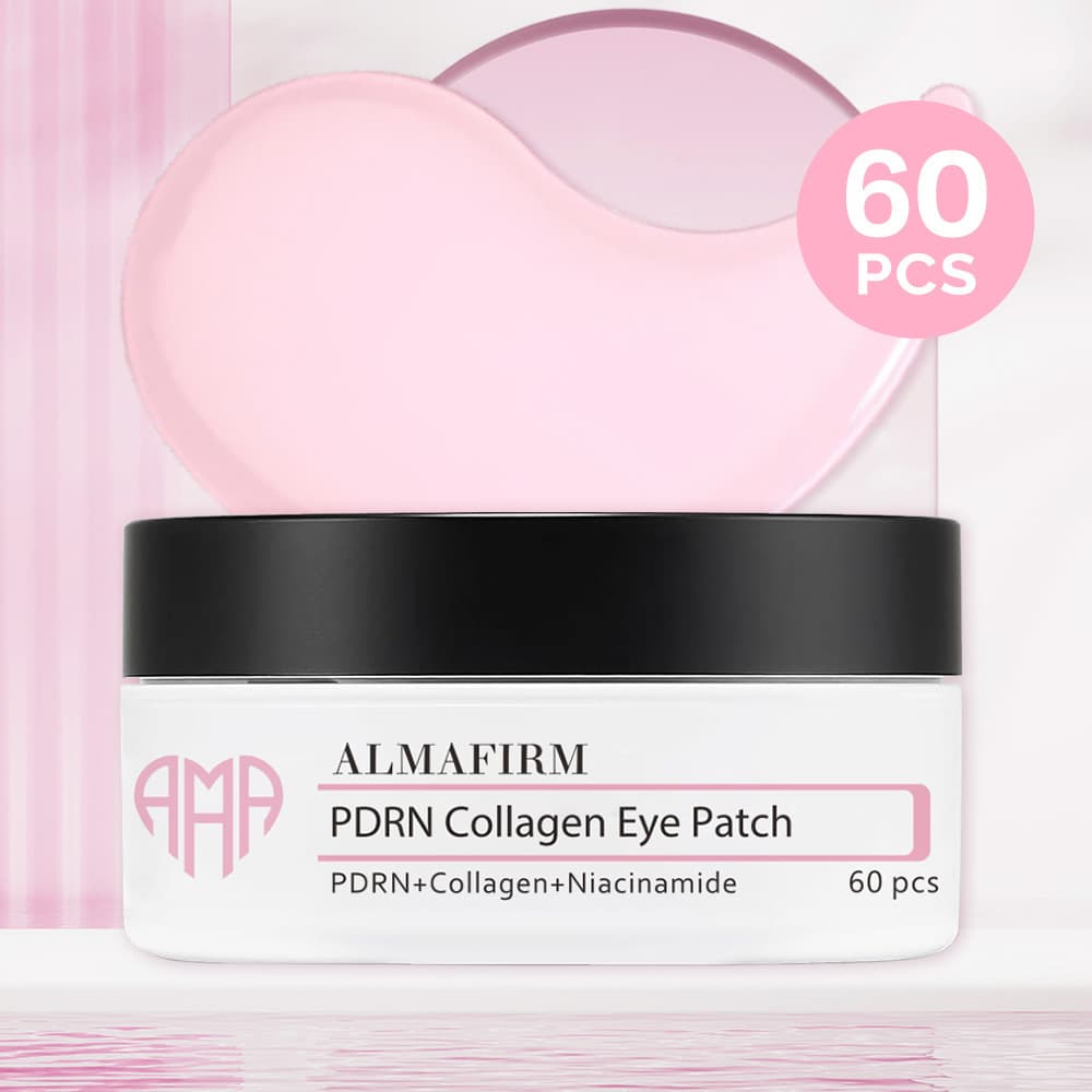 Almafirm Collagen PDRN Hydrating Hydrogel Eye Patch 60pcs Cross-Border TK Amazon Best-Seller FDA Stock